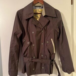 Elegant Women's Double-Breasted Trench Coat